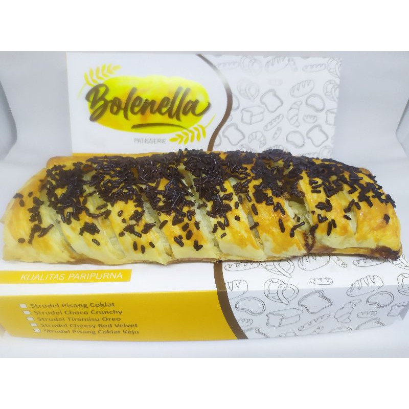 

Strudel Pisang Coklat - pastry dengan pisang coklat lumer dan meleleh