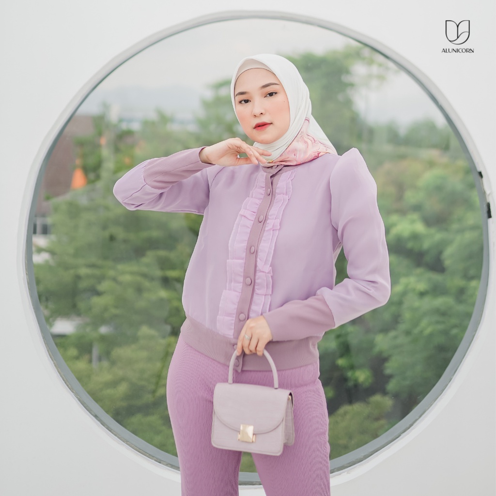 Alunicorn - Alexa Blouse - Blouse Wanita-Lavender