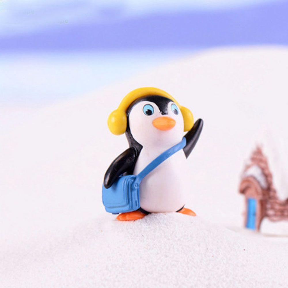 Agustina Winter Penguin Gnomes Hadiah Terbaik Taman Untuk Dekorasi Peri Kerajinan Tangan DIY 4pcs/set