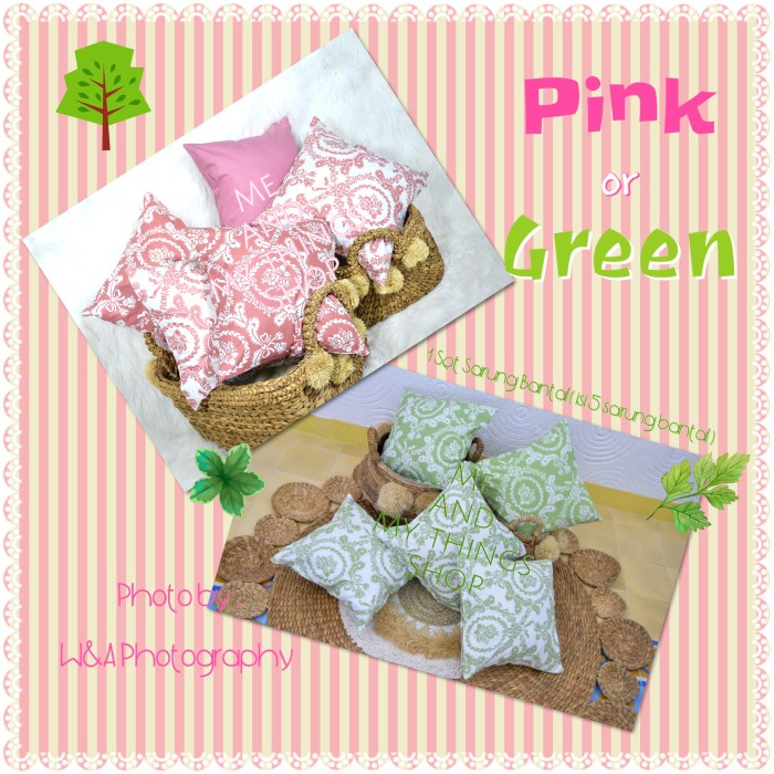 Sarung Bantal Sofa - 1 Set Sarung Bantal (5 Sarung Bantal) Sofa Kursi Kepala Kamar 40X40