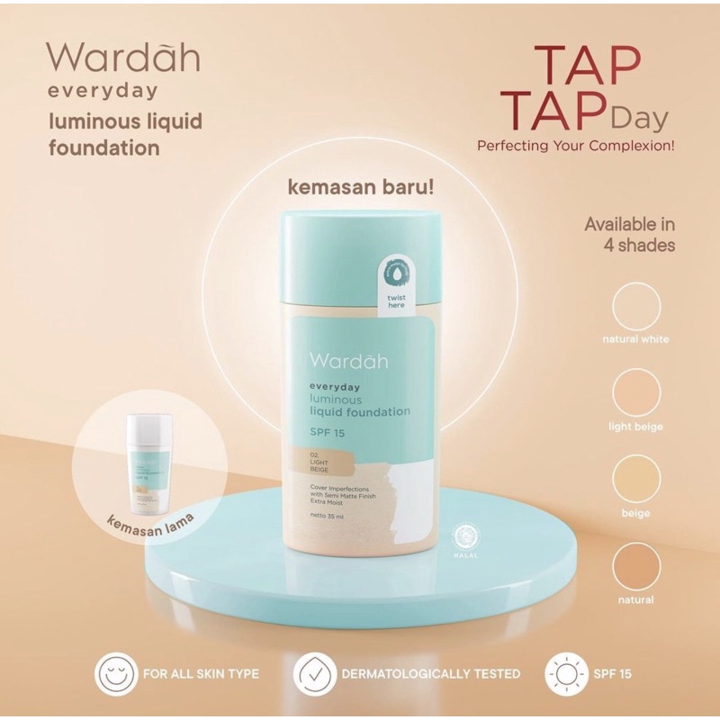 WARDAH EVERYDAY Luminous Liquid Foundation