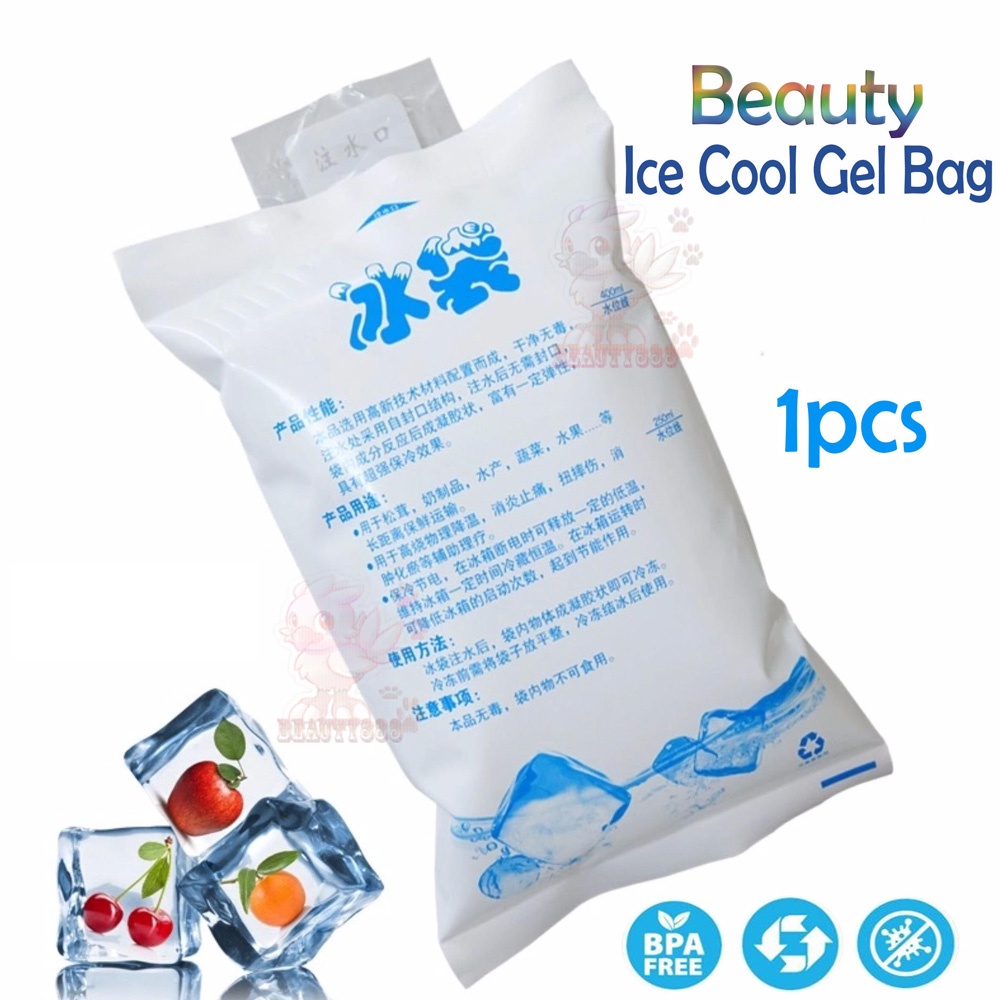 Ice Gel Pack Asi Kompress Kecil Sedang Besar Kantong Pendingin Serbaguna Multifungsi Ice Gel Bag Cooler Dry Cool Makanan Minuman Ice Pack Cool Injeksi