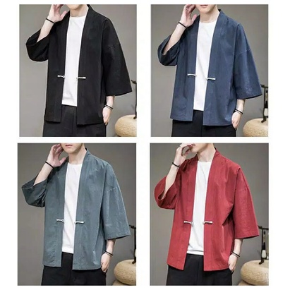 CARDIGAN BLAZER YUKATA JAPAN CHIONGSAM BAHAN JAPAN DRILL