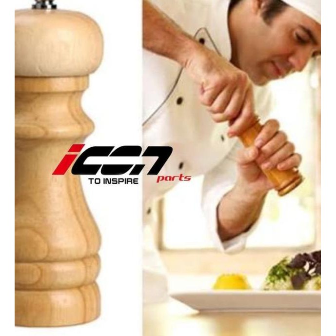 ♩ Classic Pepper Mill / Pepper Lada Grinder Gilingan Merica 5" Kayu ➻