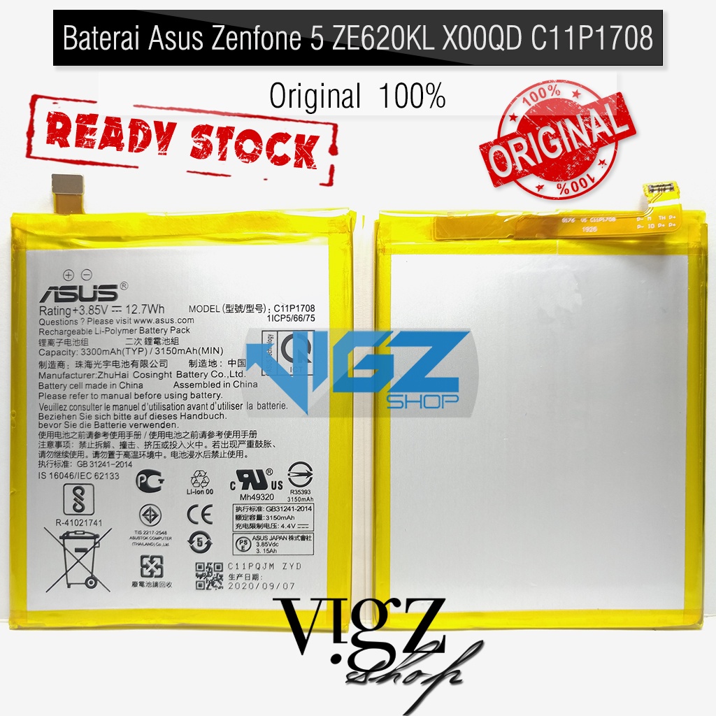 Baterai Asus Zenfone 5 ZE620KL X00QD C11P1708 Original 100%