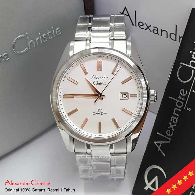 Jam Tangan Pria Alexandre Christie AC 8514 MD BSSSLRG / Jam Alexandre Christie 8514 Original