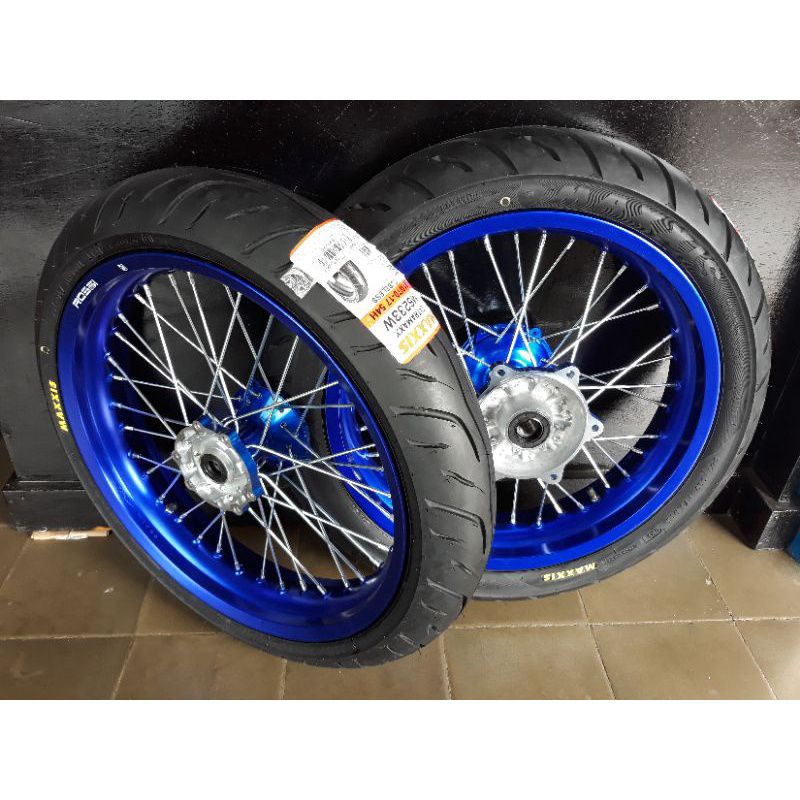 Ban set WR155 wr 155 Supermoto ban maxxis velg vrossi tromol wilwood