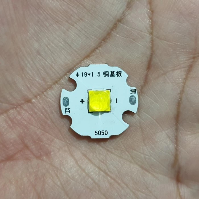 CREE XHP50.2 XHP50B 3V SENTER LED EMITTER TEMBAGA DTP COPPER MCPCB 19MM PUTIH