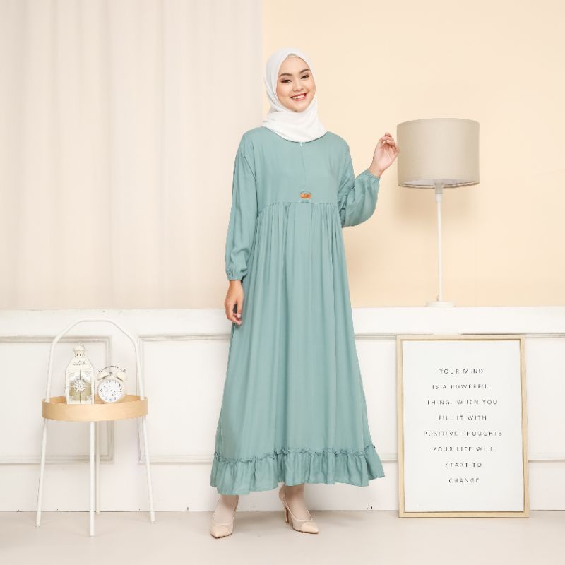 Daspan ruffle azp / gamis ruffle azp