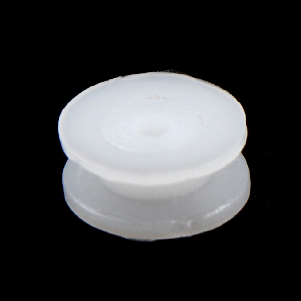 Deid 10pcs / Set Roda Katrol Plastik Mini Ukuran 2x9.3mm Untuk Aksesoris Mainan Mobil-Mobilan DIY