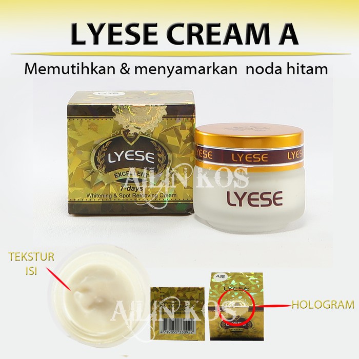 BEST SELLER - CREAM LYESE DAY - LYESSE SIANG