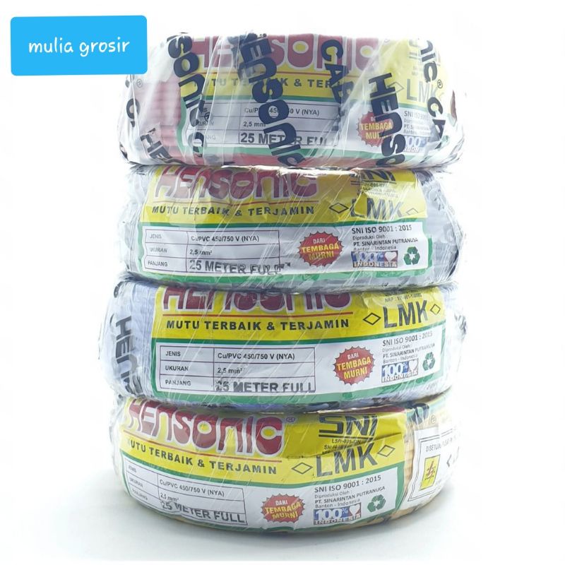 Kabel Listrik Nym Daifu / Hensonic 2x1.5 1roll 50m SNI