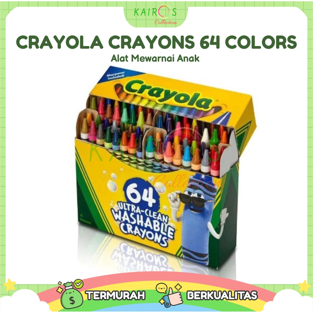 Crayola Crayon 64 Colors Alat Mewarnai Anak