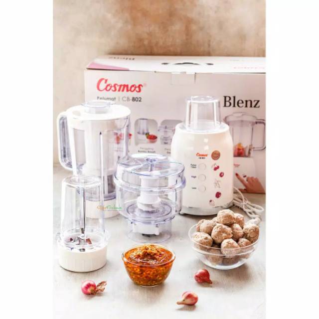 Blender Cosmos Blendz 4in1 Cb802 Belender Plastik Kapasitas 1,2 Liter Blander Multifungsi