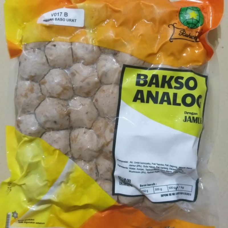 

Ruhuey Bakso Analog / Bakso daging vegetarian 500 gram