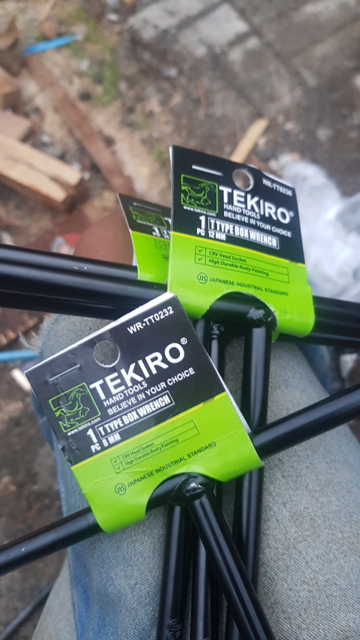 Tekiro Paket 4pc Kunci Sock T Ukuran 8-10-12-14mm / Kunci T Tekiro
