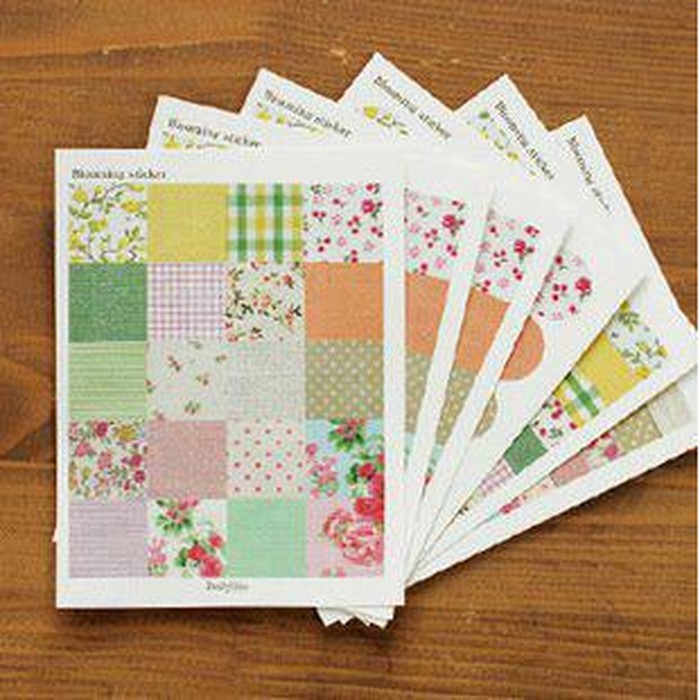 

sticker blooming juAl perpack isi 6 lembar quality premium