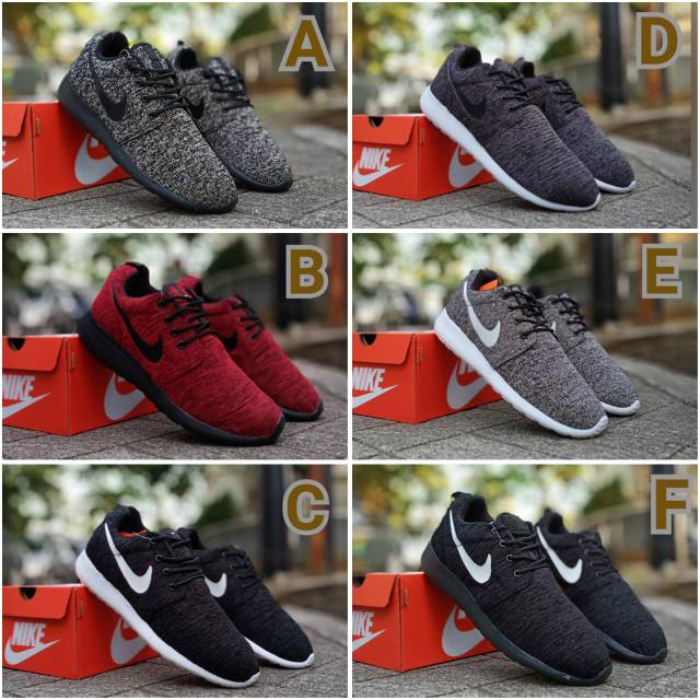 Nike Rosherun (size 36-46), Grade Ori, Free Kaos Kaki