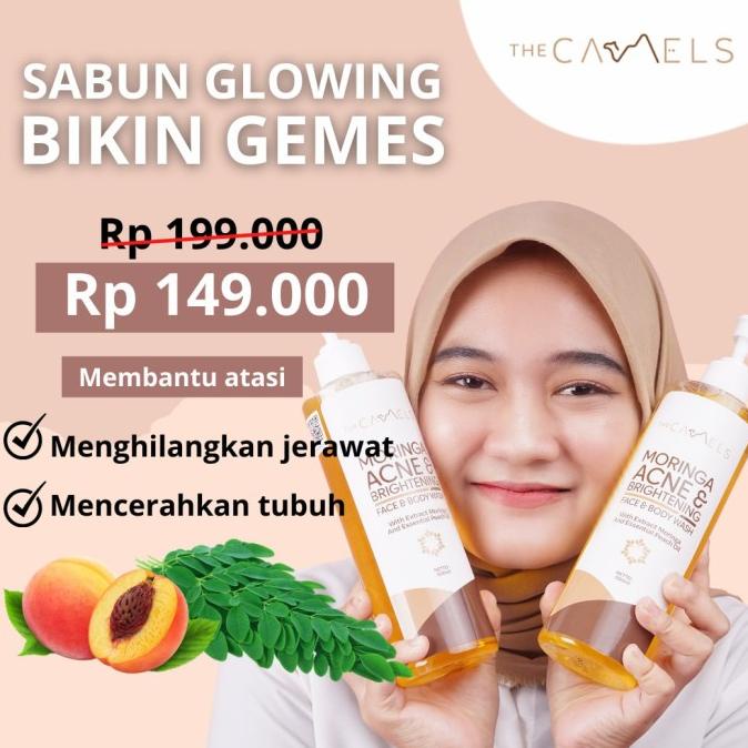Sabun Glowing The Camels Moringa Acne & Brightening Sabun jerawat
