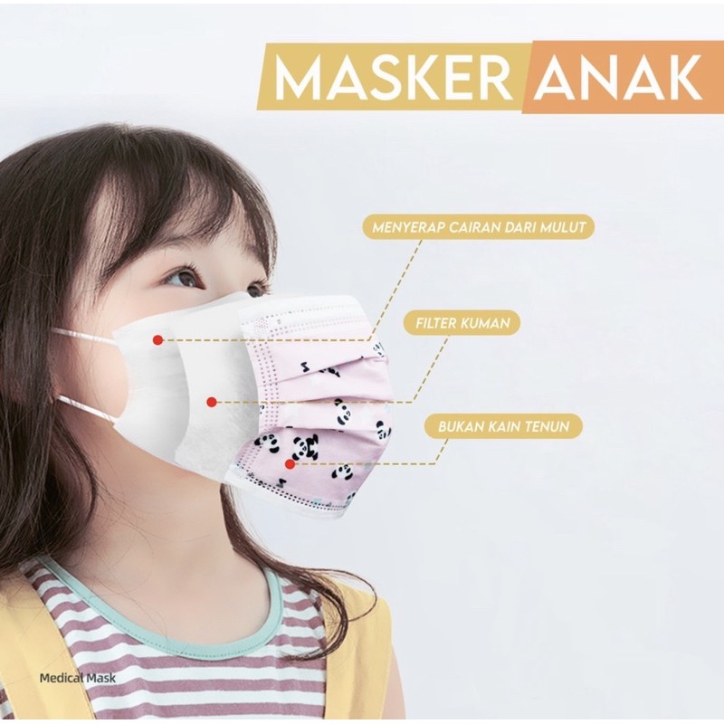 MASKER ANAK GAMBAR MOTIF / MASKER MOTIF ANAK