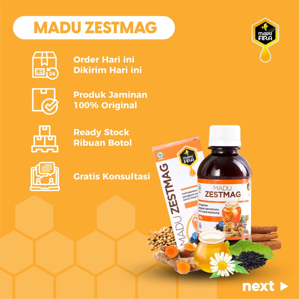 Madu Zestmag Zetsmag - Obat Lambung Gerd  Kecemasan Berlebih