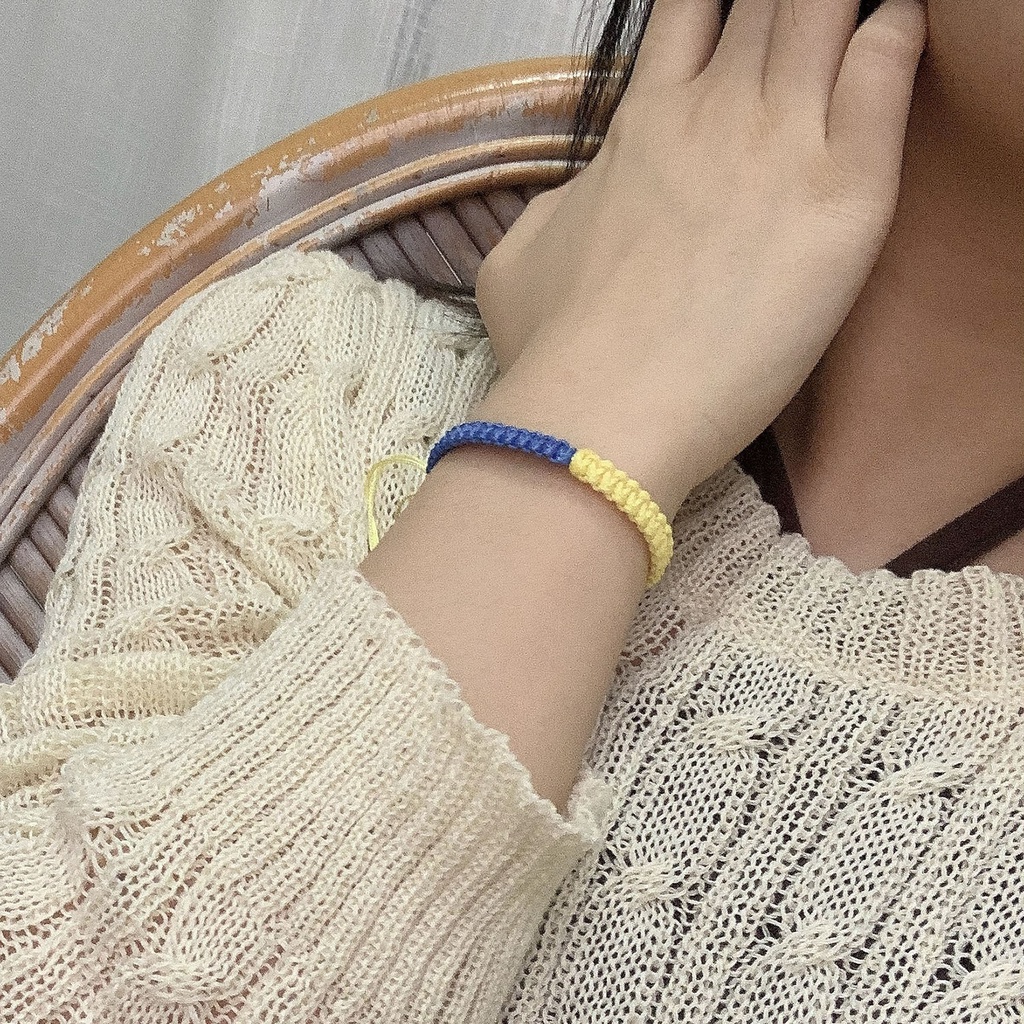 Perhiasan Gelang Tangan Desain Bunga Matahari Gaya Ukrainian Untuk Pria Dan Wanita