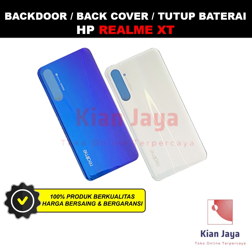 Backdoor Realme XT Back Cover Tutup Belakang Baterai Cassing Casing Backcase Original