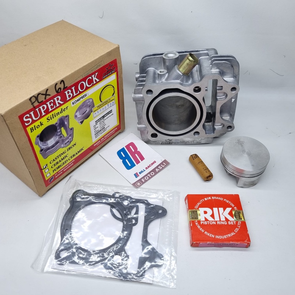 Paket Bore UP Vario 150/PCX 150-Blok Piston 62 MM BRT