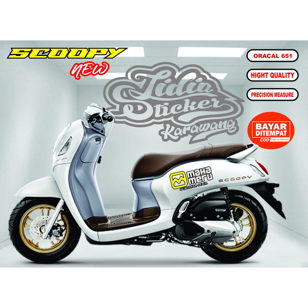 STIKER SCOOPY LOGO MAHAMERU