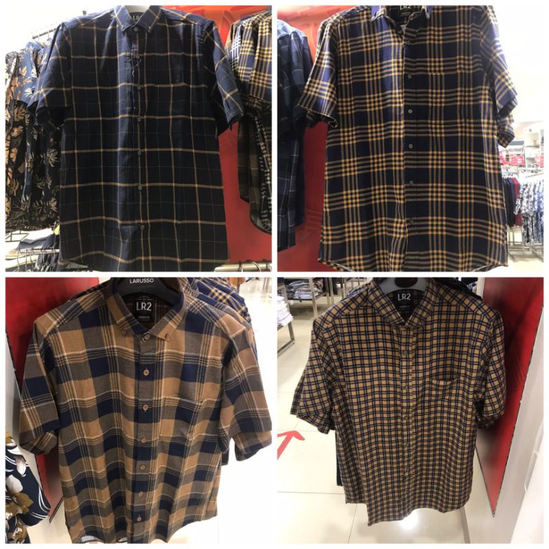 kemeja pria dewasa lengan pendek  larusso