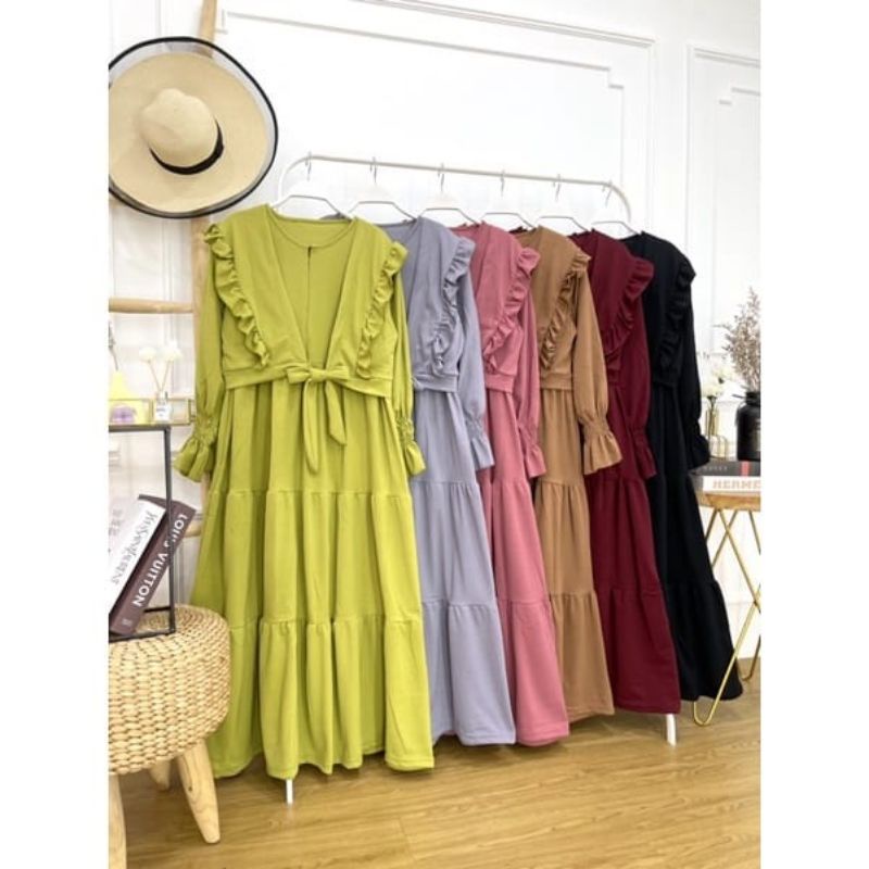 Gamis Jumbo | Gamis Wanita Jumbo | Gamis Outer | Gamis 2 in 1 | Gamis Wanita Rompi