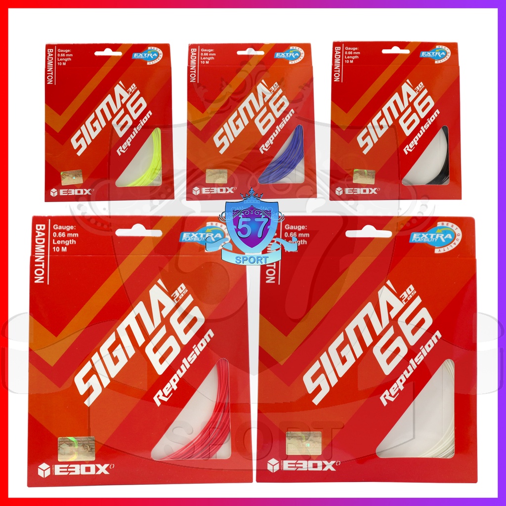 Senar Raket Badminton Ebox Sigma 66