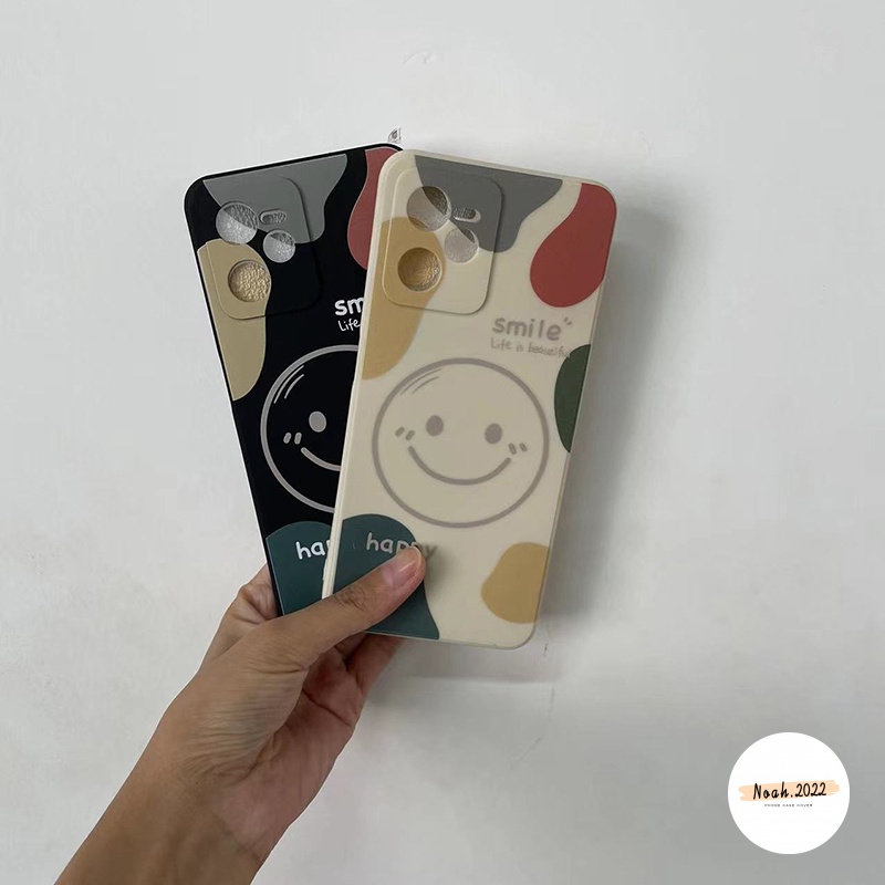 Soft Case TPU Desain Wajah Tersenyum Untuk RealMe 8 8Pro 7 7i Narzo 20pro 30A 6 6s 6i C3 C15 C20 C11 2021 C21Y 5 5i C25 C35 C25 C25s C31