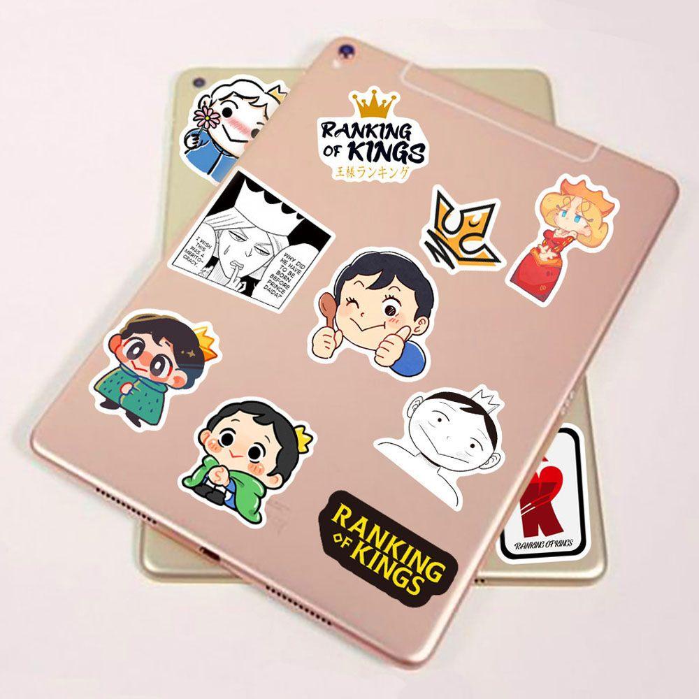 [Elegan] Alat Tulis Stiker Tahan Air 50 Pcs Label Klasik Anime Laptop Motor Pangkat Raja Perlengkapan Kantor Sekolah Koper Animel Stiker