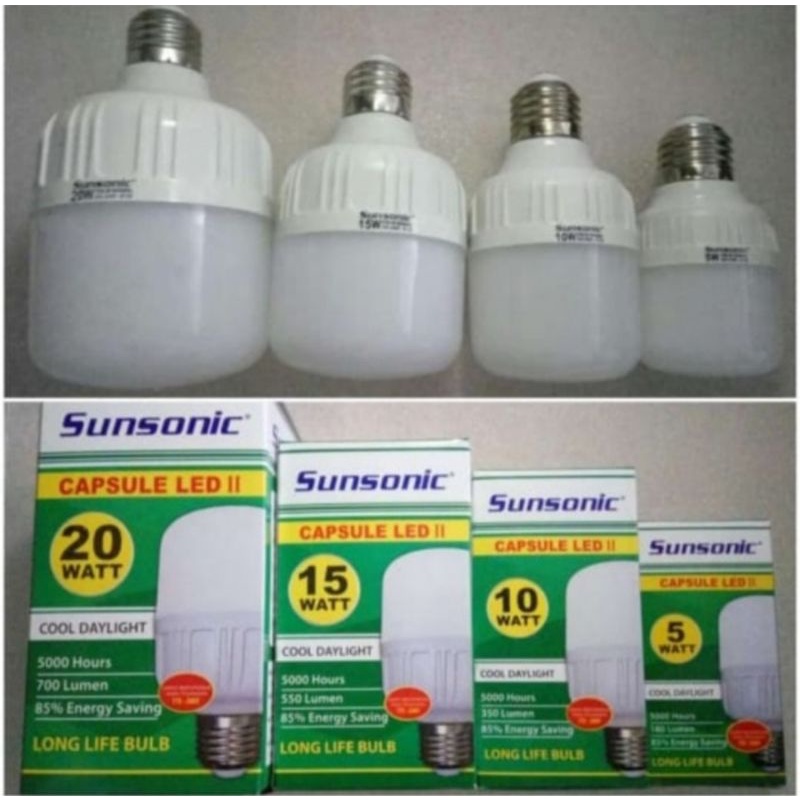 Bohlam Lampu LED Capsule 5 Watt SUNSONIC