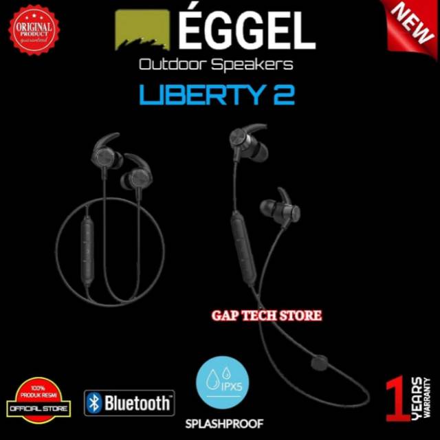 Eggel Liberty2 / Liberty 2 Sports Splashproof Bluetooth Earphones