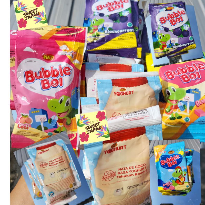 Inaco jelly bubble boi enak isi 10 per renceng