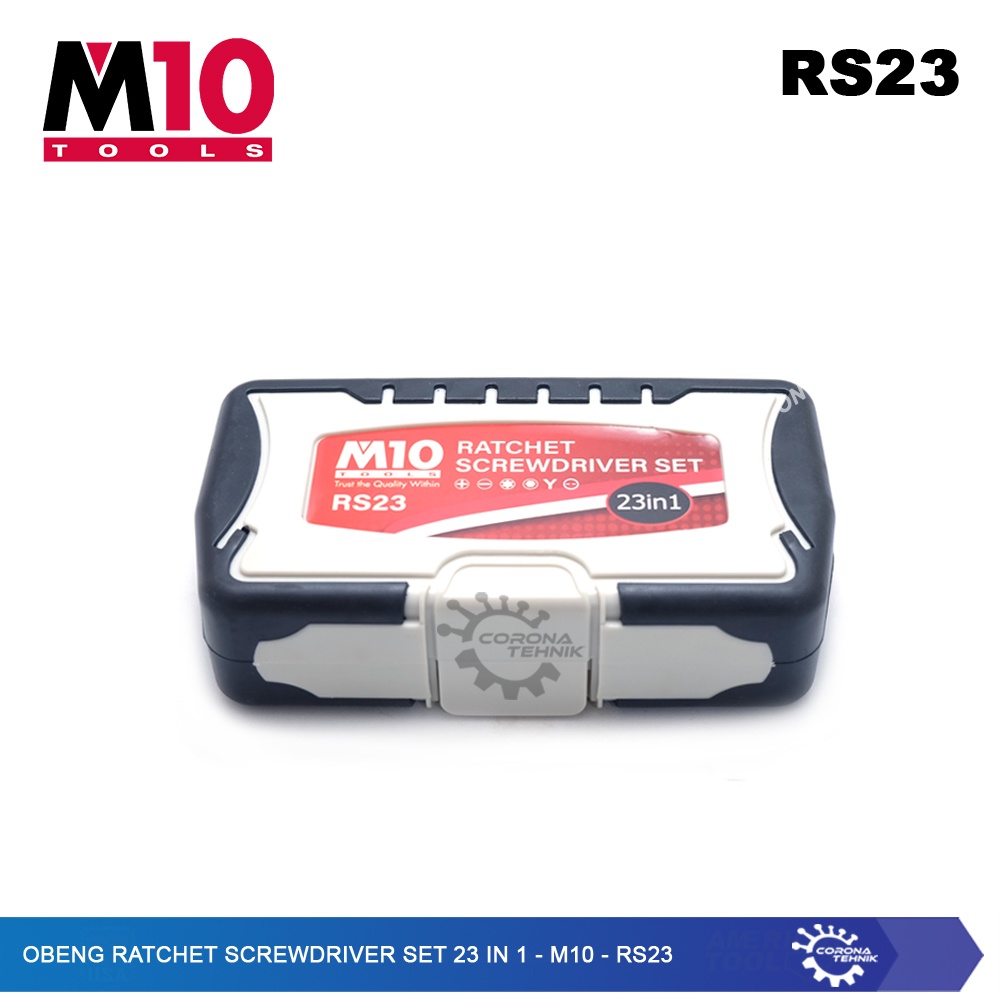 M10 - RS23 -Obeng Ratchet Screwdriver Set 23 in 1