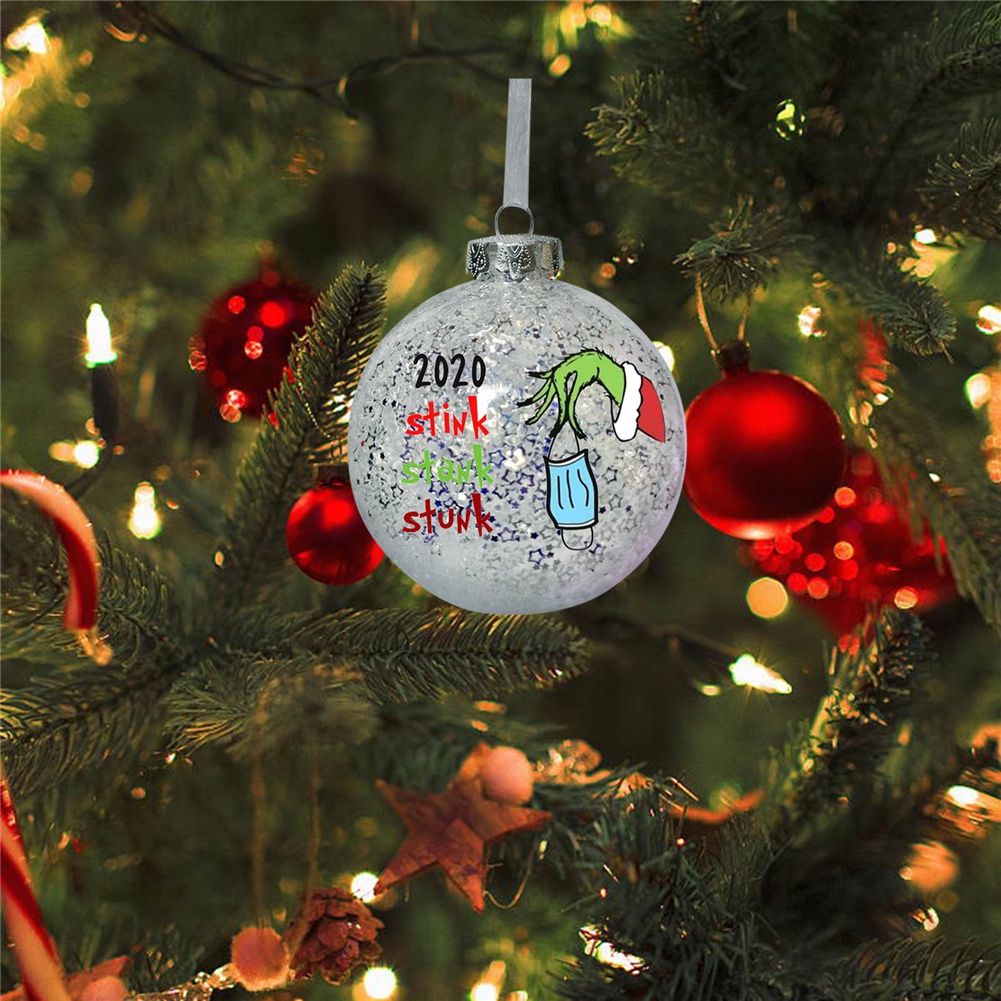 New Christmas Pendant Stars Quicksand Creative Christmas Tree Venue Decoration Dress Up Christmas Balls OW