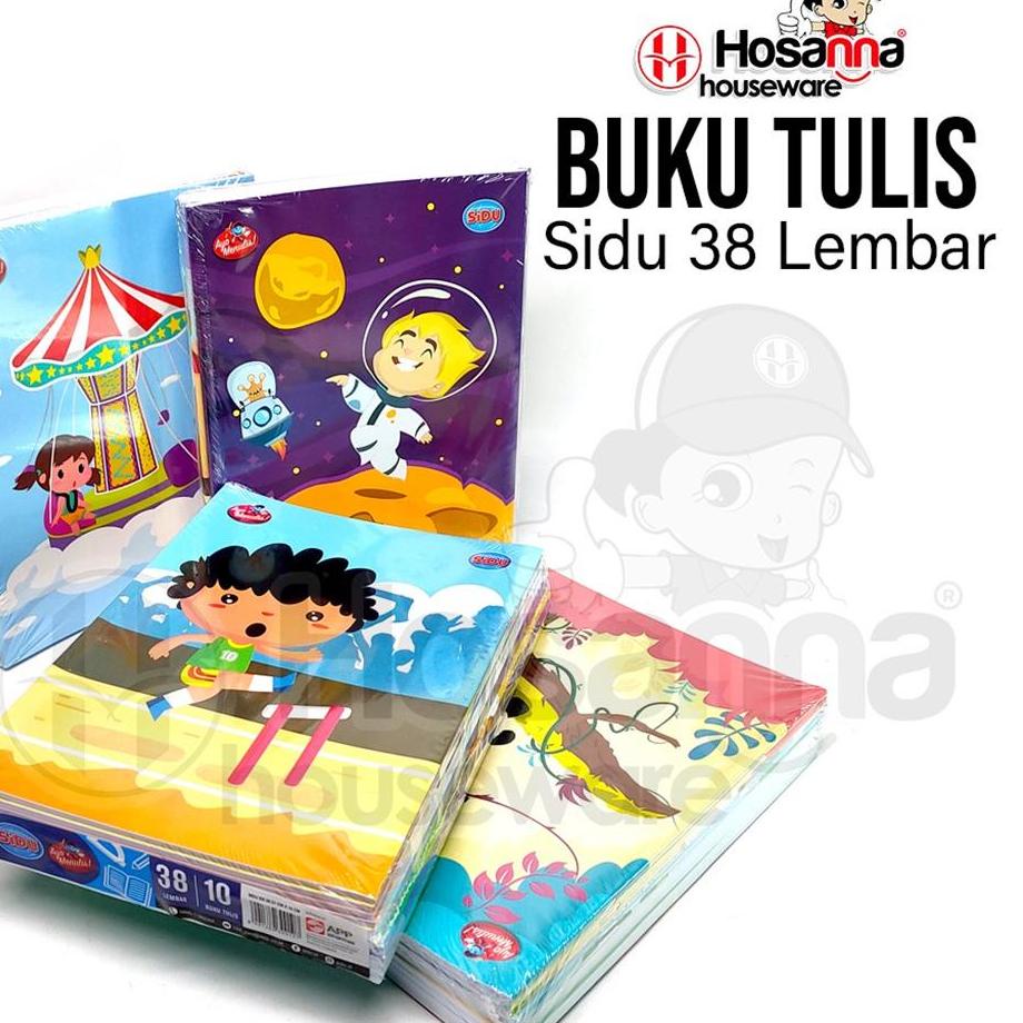 

Update! 10pcs Buku Tulis SIDU Garis 38 Lembar / 1pack Buku Tulis SIDU