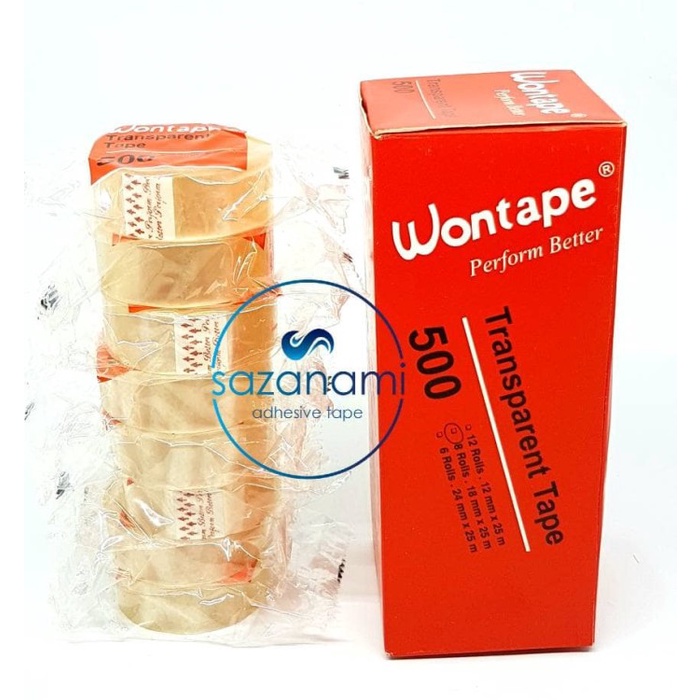 

Eklusif Wontape Isolasi Kado Kecil Selotip 18Mm X 25M Sazanami Trendi