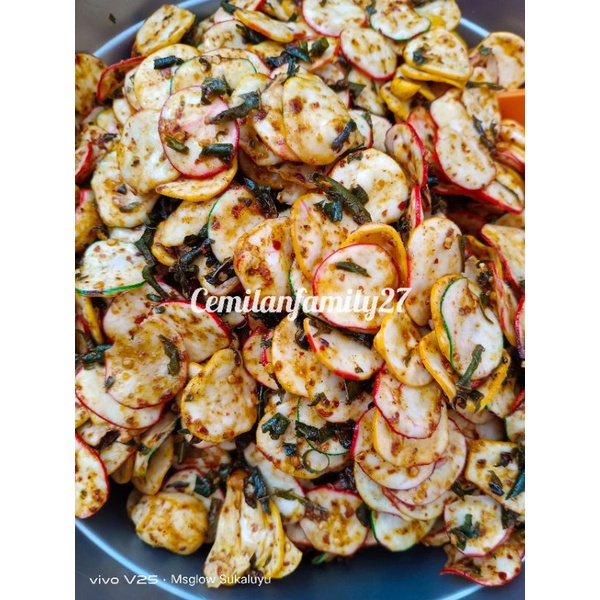 

100gr Kerupuk seblak kering bumbu Cikruh pedas daun jeruk