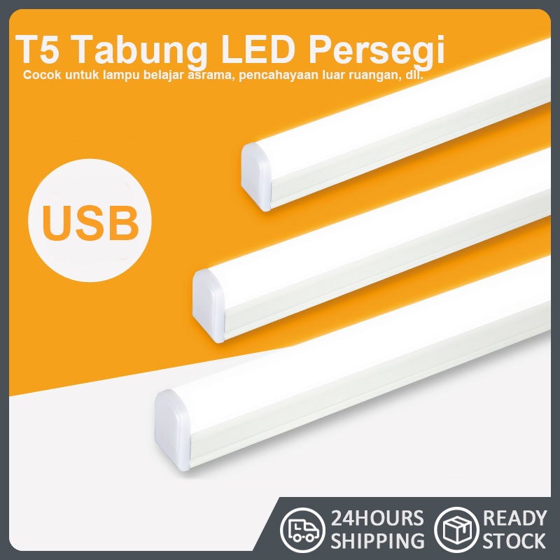 LAMPU NEON LED PANJANG USB BOLAM LET PORTABLE EMERGENCY LAMP DARURAT MATI LAMPU LID TERANG UNTUK