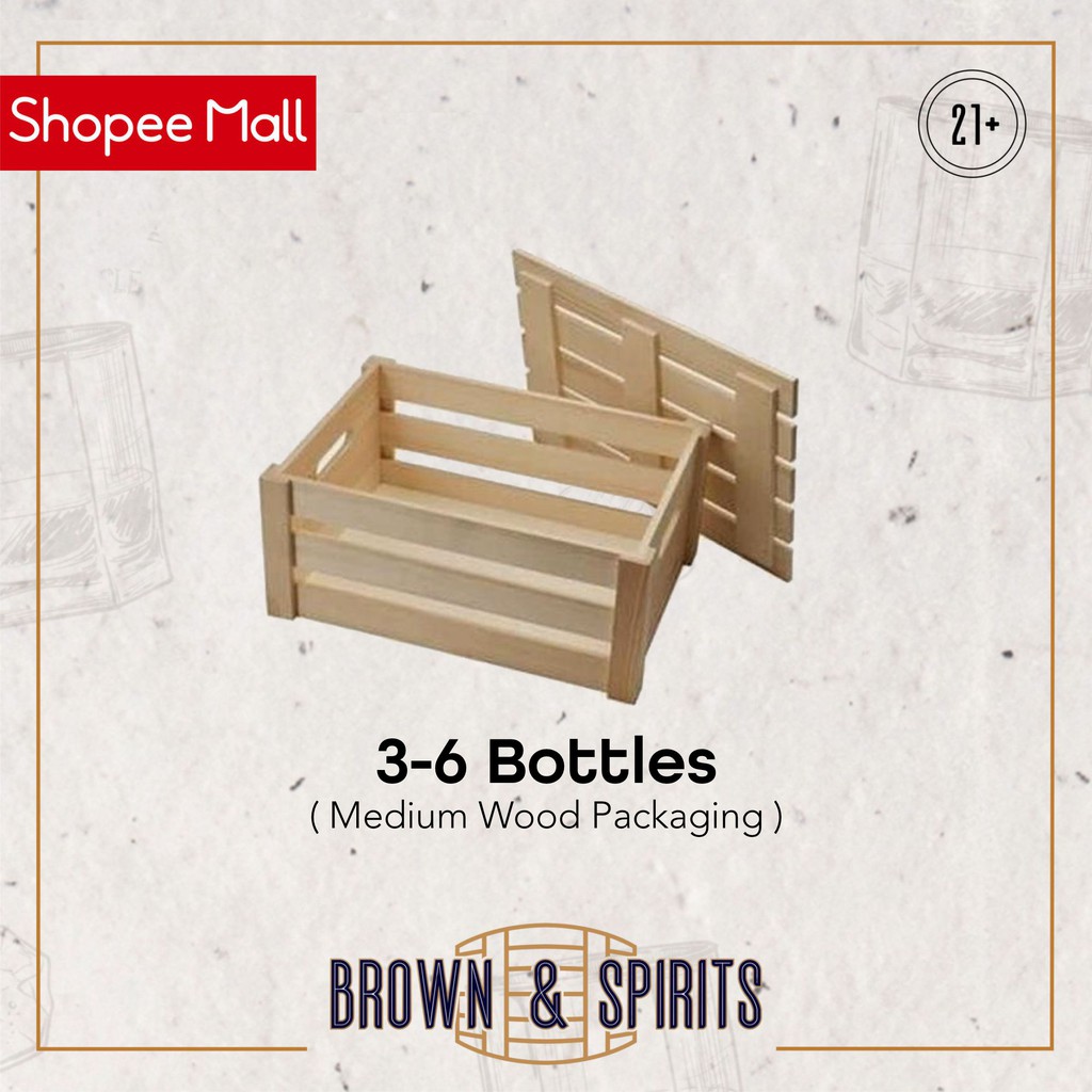 

Medium Wood Packaging/Packing Kayu Medium 3-6 Bottles