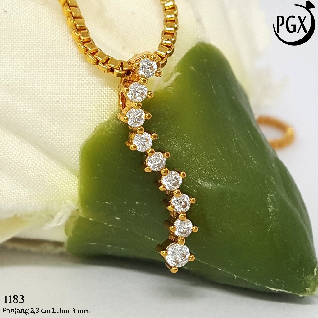 PGX Liontin Kalung Xuping Wanita Perhiasan Lapis Emas Aksesoris Fashion - I183