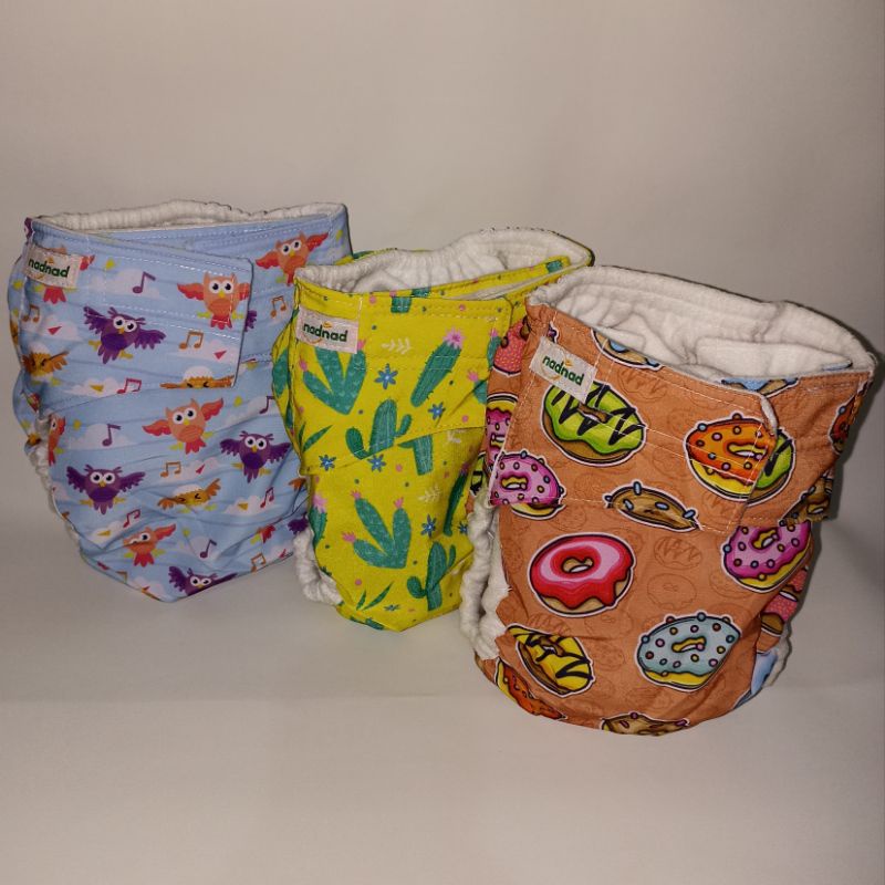 Clodi Nadnad cover perekat 3-13kg 0-30bulan 3Clodi +3insert newborn new born baby bayi baru lahir la