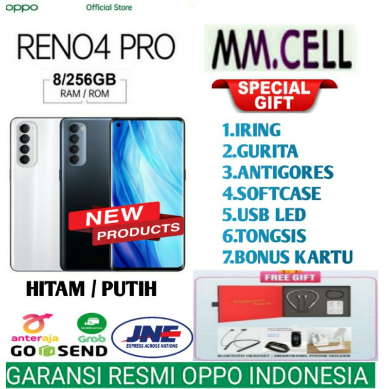 OPPO RENO 4 PRO RAM 8/256 GB GARANSI RESMI OPPO INDONESIA