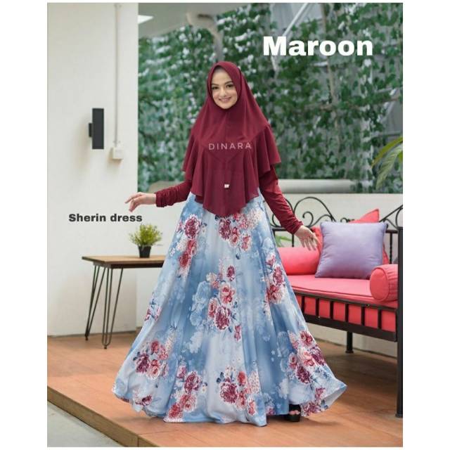 Sherin Dress by Dinara || Dress motif || Gamis motif || original Dinara || Dress Dinara