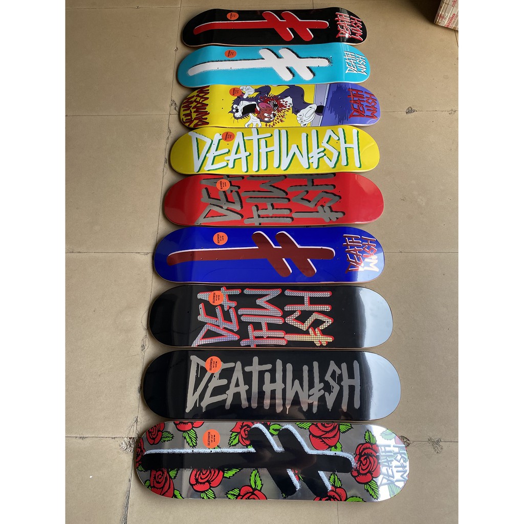 Deathwish 1pc deck skateboard 31x8 &quot;31X8.25&quot; pro deck 4 Roda Bahan Maple canandian Untuk Dewasa