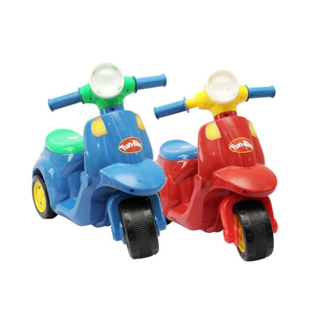 mainan anak motor Pespa fun doh pespa anak kereta anak bisa di dudukin bahan kuat